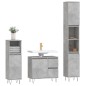 vidaXL Set muebles de baño 2 piezas madera contrachapada gris hormigón vidaXL Set muebles de baño 2 piezas madera contrachapada gris hormigón
