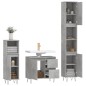 vidaXL Set muebles de baño 2 piezas madera contrachapada gris hormigón vidaXL Set muebles de baño 2 piezas madera contrachapada gris hormigón