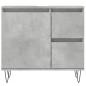 vidaXL Set muebles de baño 2 piezas madera contrachapada gris hormigón vidaXL Set muebles de baño 2 piezas madera contrachapada gris hormigón