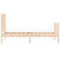 vidaXL Estructura de cama individual con cabecero madera maciza vidaXL Estructura de cama individual con cabecero madera maciza