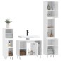 vidaXL Set muebles de baño 3 piezas madera contrachapada blanco brillo vidaXL Set muebles de baño 3 piezas madera contrachapada blanco brillo