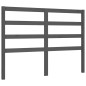 vidaXL Estructura cama de matrimonio con cabecero madera maciza gris vidaXL Estructura cama de matrimonio con cabecero madera maciza gris