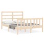 vidaXL Estructura de cama con cabecero madera maciza 140x200 cm vidaXL Estructura de cama con cabecero madera maciza 140x200 cm