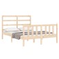 vidaXL Estructura de cama con cabecero madera maciza 140x200 cm vidaXL Estructura de cama con cabecero madera maciza 140x200 cm
