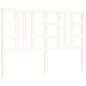 vidaXL Estructura de cama con cabecero madera maciza blanco 140x190 cm vidaXL Estructura de cama con cabecero madera maciza blanco 140x190 cm