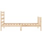 vidaXL Estructura de cama con cabecero madera maciza 90x200 cm vidaXL Estructura de cama con cabecero madera maciza 90x200 cm