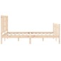 vidaXL Estructura de cama con cabecero madera maciza 140x200 cm vidaXL Estructura de cama con cabecero madera maciza 140x200 cm