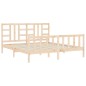 vidaXL Estructura de cama con cabecero madera maciza 180x200 cm vidaXL Estructura de cama con cabecero madera maciza 180x200 cm