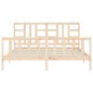 vidaXL Estructura de cama con cabecero madera maciza 180x200 cm vidaXL Estructura de cama con cabecero madera maciza 180x200 cm