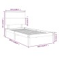 vidaXL Estructura de cama madera maciza de pino negra 100x200 cm vidaXL Estructura de cama madera maciza de pino negra 100x200 cm