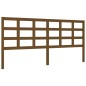 vidaXL Estructura cama y cabecero madera maciza marrón miel 200x200 cm vidaXL Estructura cama y cabecero madera maciza marrón miel 200x200 cm