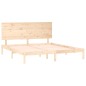 vidaXL Estructura de cama madera maciza 180x200 cm