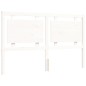 vidaXL Estructura de cama matrimonio con cabecero madera maciza blanco vidaXL Estructura de cama matrimonio con cabecero madera maciza blanco