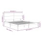 vidaXL Estructura de cama madera maciza 180x200 cm