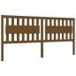 vidaXL Estructura cama y cabecero madera maciza marrón miel 200x200 cm vidaXL Estructura cama y cabecero madera maciza marrón miel 200x200 cm
