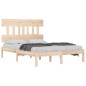 vidaXL Estructura de cama de madera maciza de pino 160x200 cm