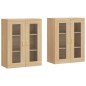 vidaXL Armarios de pared 2 uds madera de ingeniería roble Sonoma vidaXL Armarios de pared 2 uds madera de ingeniería roble Sonoma
