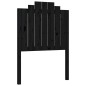 vidaXL Estructura de cama individual con cabecero madera maciza negro vidaXL Estructura de cama individual con cabecero madera maciza negro