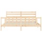 vidaXL Estructura de cama con cabecero madera maciza 200x200 cm