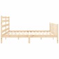 vidaXL Estructura de cama con cabecero madera maciza 200x200 cm
