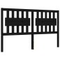 vidaXL Estructura de cama con cabecero madera maciza negro 160x200 cm vidaXL Estructura de cama con cabecero madera maciza negro 160x200 cm