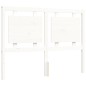 vidaXL Estructura de cama con cabecero madera maciza blanco 140x190 cm
