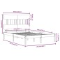 vidaXL Estructura de cama de madera maciza de pino gris 200x200 cm vidaXL Estructura de cama de madera maciza de pino gris 200x200 cm
