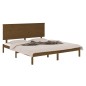 vidaXL Estructura de cama madera maciza King marrón miel 150x200 cm vidaXL Estructura de cama madera maciza King marrón miel 150x200 cm