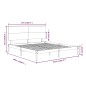vidaXL Estructura de cama madera maciza King marrón miel 150x200 cm vidaXL Estructura de cama madera maciza King marrón miel 150x200 cm