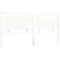 vidaXL Estructura de cama con cabecero madera maciza blanco 200x200 cm vidaXL Estructura de cama con cabecero madera maciza blanco 200x200 cm