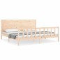 vidaXL Estructura de cama con cabecero madera maciza 200x200 cm vidaXL Estructura de cama con cabecero madera maciza 200x200 cm
