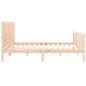 vidaXL Estructura de cama con cabecero madera maciza 200x200 cm vidaXL Estructura de cama con cabecero madera maciza 200x200 cm