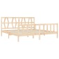 vidaXL Estructura de cama con cabecero madera maciza 200x200 cm vidaXL Estructura de cama con cabecero madera maciza 200x200 cm