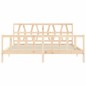 vidaXL Estructura de cama con cabecero madera maciza 200x200 cm vidaXL Estructura de cama con cabecero madera maciza 200x200 cm
