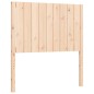 vidaXL Estructura de cama individual con cabecero madera maciza