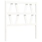 vidaXL Estructura de cama con cabecero madera maciza blanco 90x200 cm