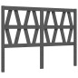 vidaXL Estructura cama de matrimonio con cabecero madera maciza gris vidaXL Estructura cama de matrimonio con cabecero madera maciza gris