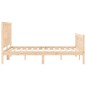 vidaXL Estructura de cama con cabecero madera maciza 120x200 cm vidaXL Estructura de cama con cabecero madera maciza 120x200 cm