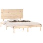 vidaXL Estructura de cama doble madera maciza de pino 140x190 cm vidaXL Estructura de cama doble madera maciza de pino 140x190 cm
