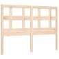vidaXL Estructura de cama con cabecero madera maciza 140x190 cm vidaXL Estructura de cama con cabecero madera maciza 140x190 cm