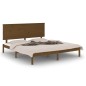 vidaXL Estructura de cama madera maciza de pino marrón miel 200x200 cm vidaXL Estructura de cama madera maciza de pino marrón miel 200x200 cm