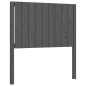 vidaXL Estructura de cama individual con cabecero madera maciza gris vidaXL Estructura de cama individual con cabecero madera maciza gris