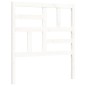 vidaXL Estructura de cama con cabecero madera maciza blanco 100x200 cm vidaXL Estructura de cama con cabecero madera maciza blanco 100x200 cm