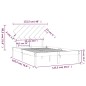 vidaXL Estructura cama pequeña doble madera maciza blanco 120x190 cm