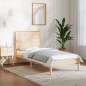 vidaXL Estructura de cama de madera maciza de pino 90x200 cm