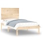 vidaXL Estructura de cama de madera maciza de pino 90x200 cm