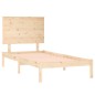 vidaXL Estructura de cama de madera maciza de pino 90x200 cm