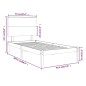 vidaXL Estructura de cama de madera maciza de pino 90x200 cm