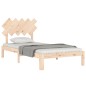 vidaXL Estructura de cama con cabecero madera maciza 100x200 cm vidaXL Estructura de cama con cabecero madera maciza 100x200 cm