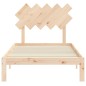 vidaXL Estructura de cama con cabecero madera maciza 100x200 cm vidaXL Estructura de cama con cabecero madera maciza 100x200 cm